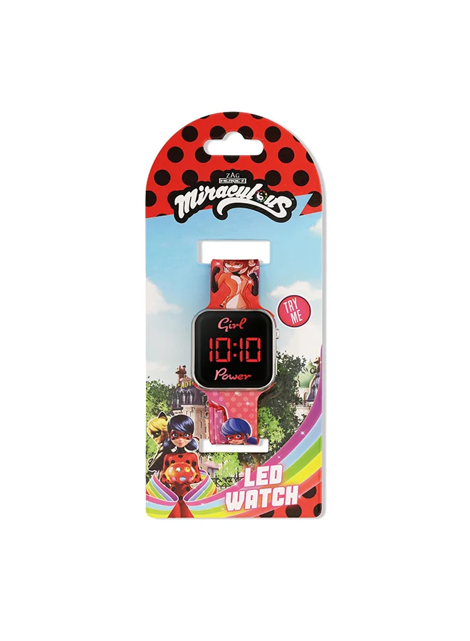 Disney  Girls Digital Square Shape Silicone Wrist Watch - MRC4024 - 35 Millimeter for Women | Best Price UAE