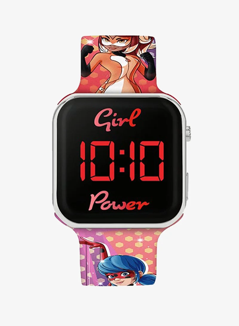 Disney Girls Digital Square Shape Silicone Wrist Watch - MRC4024 - 35 Millimeter