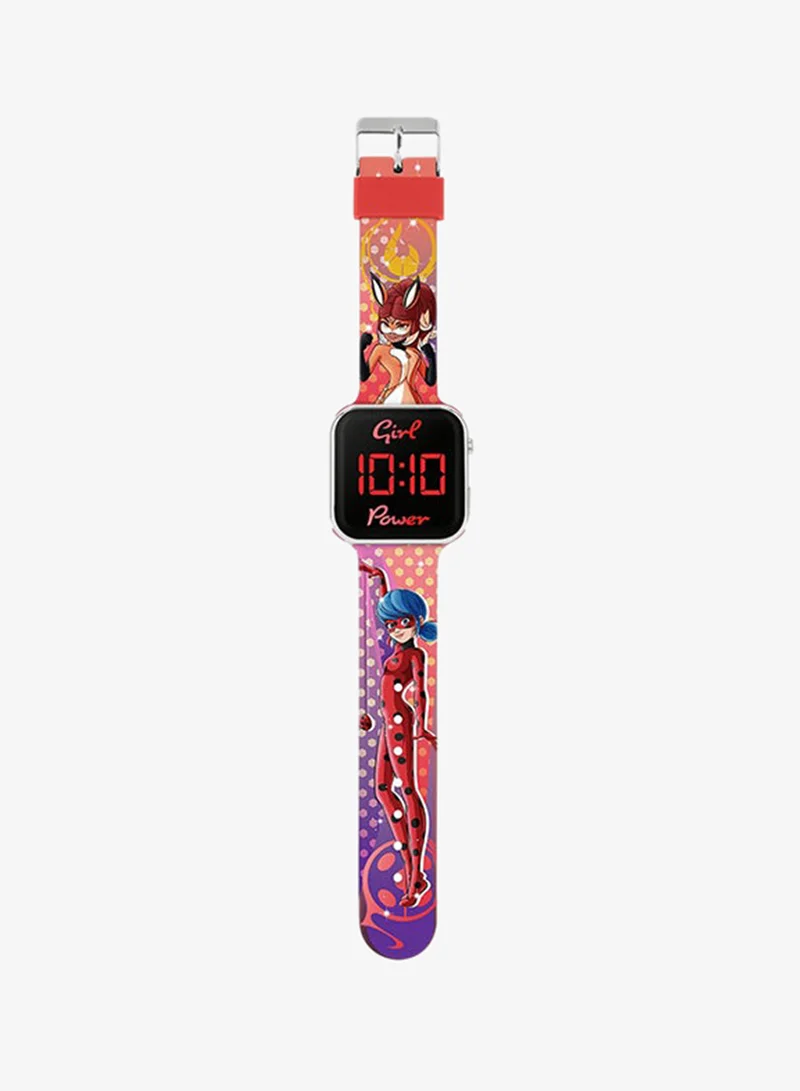 Disney Girls Digital Square Shape Silicone Wrist Watch - MRC4024 - 35 Millimeter