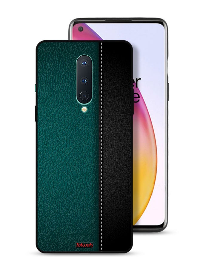 Tolwak غطاء حماية جلدي بنمط لهاتف OnePlus 8 5G - Image 1