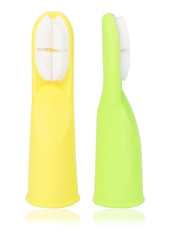 Socub Baby Finger Toothbrush, 2Pcs Upgraded First Finger Toothbrush for Infants & Toddlers, Training Toddler Tooth Brush for Gentle Oral Care, Cleans All Sides at Once, BPA Free, 3Month+ - Image 1
