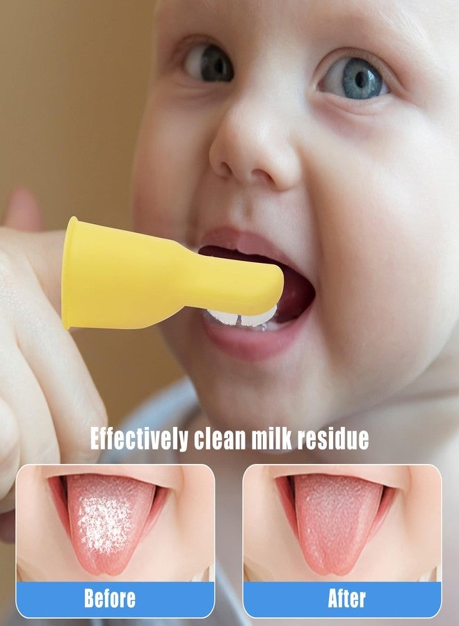 Socub Baby Finger Toothbrush, 2Pcs Upgraded First Finger Toothbrush for Infants & Toddlers, Training Toddler Tooth Brush for Gentle Oral Care, Cleans All Sides at Once, BPA Free, 3Month+ - Image 2