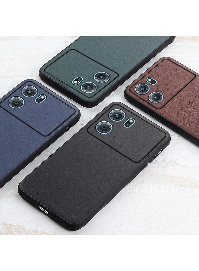 S-TOP Case For OPPO K10 5G Accurate Hole Lambskin Texture Genuine Leather Phone Case - Image 4