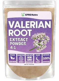 XPRS Nutra Valerian Root Extract Powder 4:1 - Premium Valerian Root Powder for Cognition - Vegan Friendly Herbal Sleep Assist (4 Ounce)  - Image 1