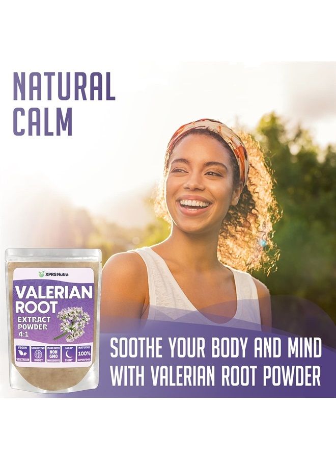XPRS Nutra Valerian Root Extract Powder 4:1 - Premium Valerian Root Powder for Cognition - Vegan Friendly Herbal Sleep Assist (4 Ounce) - Image 2