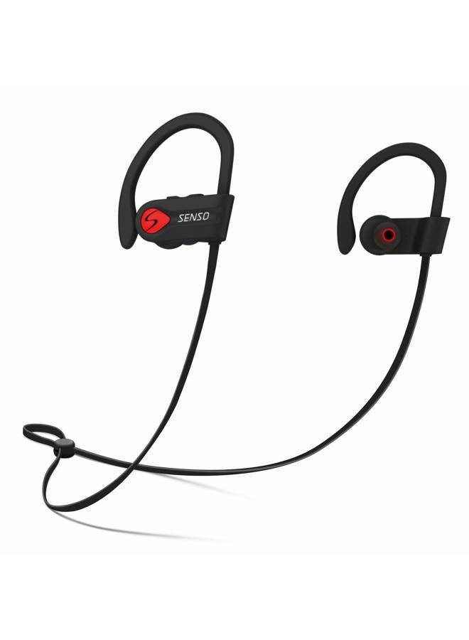 Senso Bluetooth Headphones, Wireless Earbuds for Running, Noise Cancelling Headsets for Workout, Sports Earphones Bluetooth 5.0 with Mic, Best Beats Waterproof Cordless Sports Ear Buds for Gym Jogging - Image 1