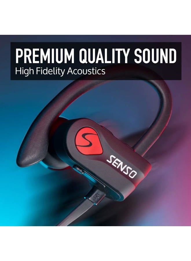 Senso Bluetooth Headphones, Wireless Earbuds for Running, Noise Cancelling Headsets for Workout, Sports Earphones Bluetooth 5.0 with Mic, Best Beats Waterproof Cordless Sports Ear Buds for Gym Jogging - Image 2