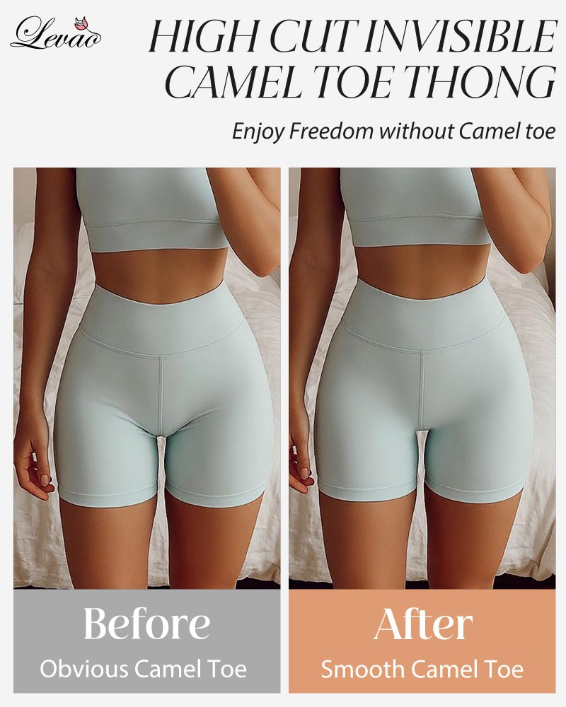 LEVAO Seamless Thongs for Women-Low Waist Invisible G-string No Show Thong Panty Liners Workout Panties S-XL - Image 4