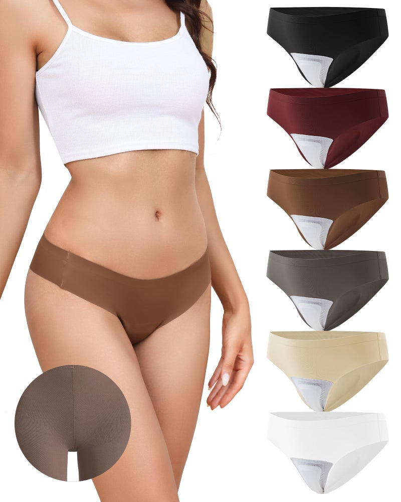 LEVAO Seamless Thongs for Women-Low Waist Invisible G-string No Show Thong Panty Liners Workout Panties S-XL - Image 1