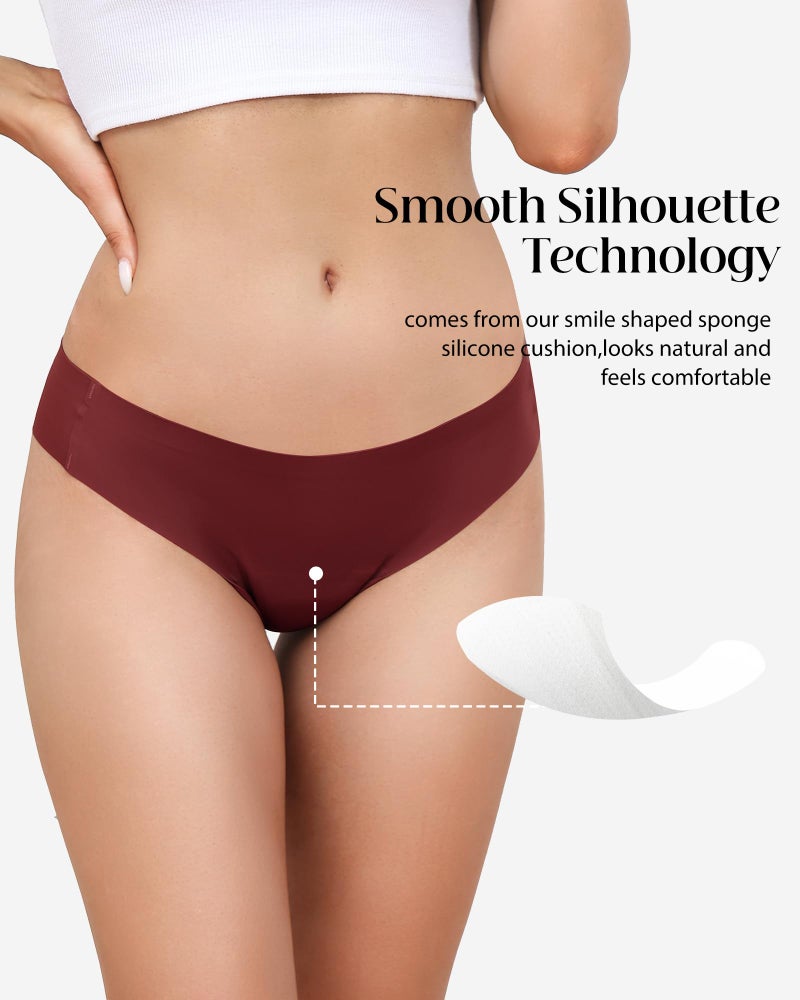 LEVAO Seamless Thongs for Women-Low Waist Invisible G-string No Show Thong Panty Liners Workout Panties S-XL - Image 5