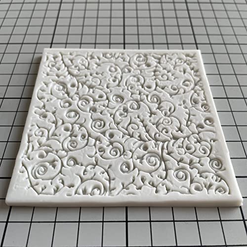 Anyana square sugar edible vine lace mold cake silicone Embossing Mat Textured fondant impression lace mat decorating mold gum paste cupcake topper tool icing candy imprint baking pastry sugarcraft - Image 5