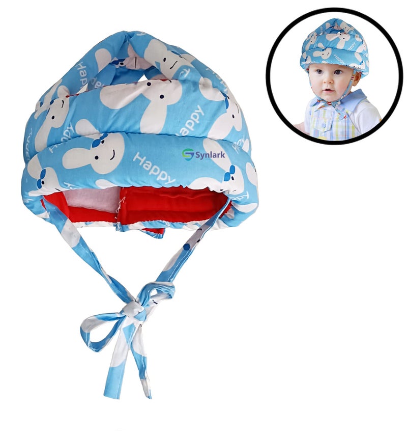 Synlark Baby Safety Helmet, Head Guard & Baby Head Protector for Walking & Crawling for Infants,Kids & Toddlers (Happy-Blue) - Image 4