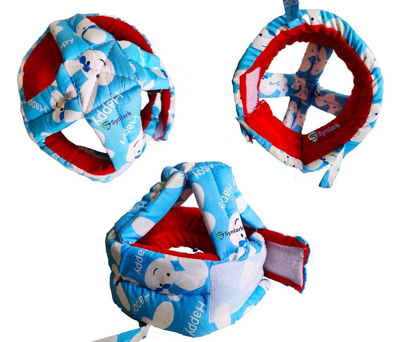 Synlark Baby Safety Helmet, Head Guard & Baby Head Protector for Walking & Crawling for Infants,Kids & Toddlers (Happy-Blue) - Image 2