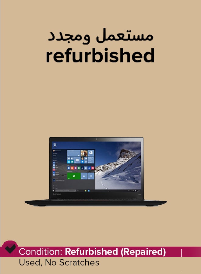 Refurbished - Thinkpad T460s Laptop With 14-Inch Full HD Display,Intel Core i7 Processor/6th Gen/8GB RAM/256GB SSD/Intel UHD Graphics/Windows 10 Pro English black