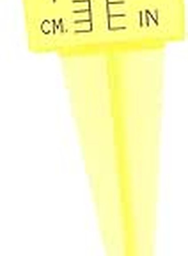 Yellow Plastic Wide Mouth Rain Gauge Sprinkler Measuring Cup for Lawn Garden Outdoor Water Level - Image 1
