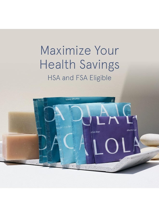 LOLA Ultra Thin Liners 112 Count Organic Cotton Panty Liners for Women Hypoallergenic Pads for Women HSA FSA Approved Products Feminine Care - Image 4