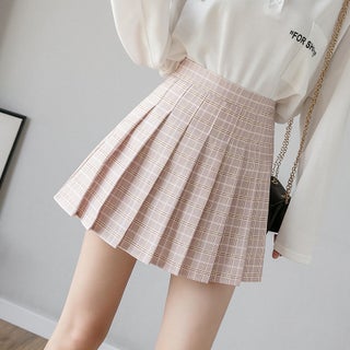 Pleated Skirt Womens Autumn High Waist JK Avocado Checkered Fairy Pink [Plaid]] - pzsku/Z9087E57B8E813A2AD2F6Z/45/1746220714/ada5a548-5f59-4c7c-9097-59164a420c1f