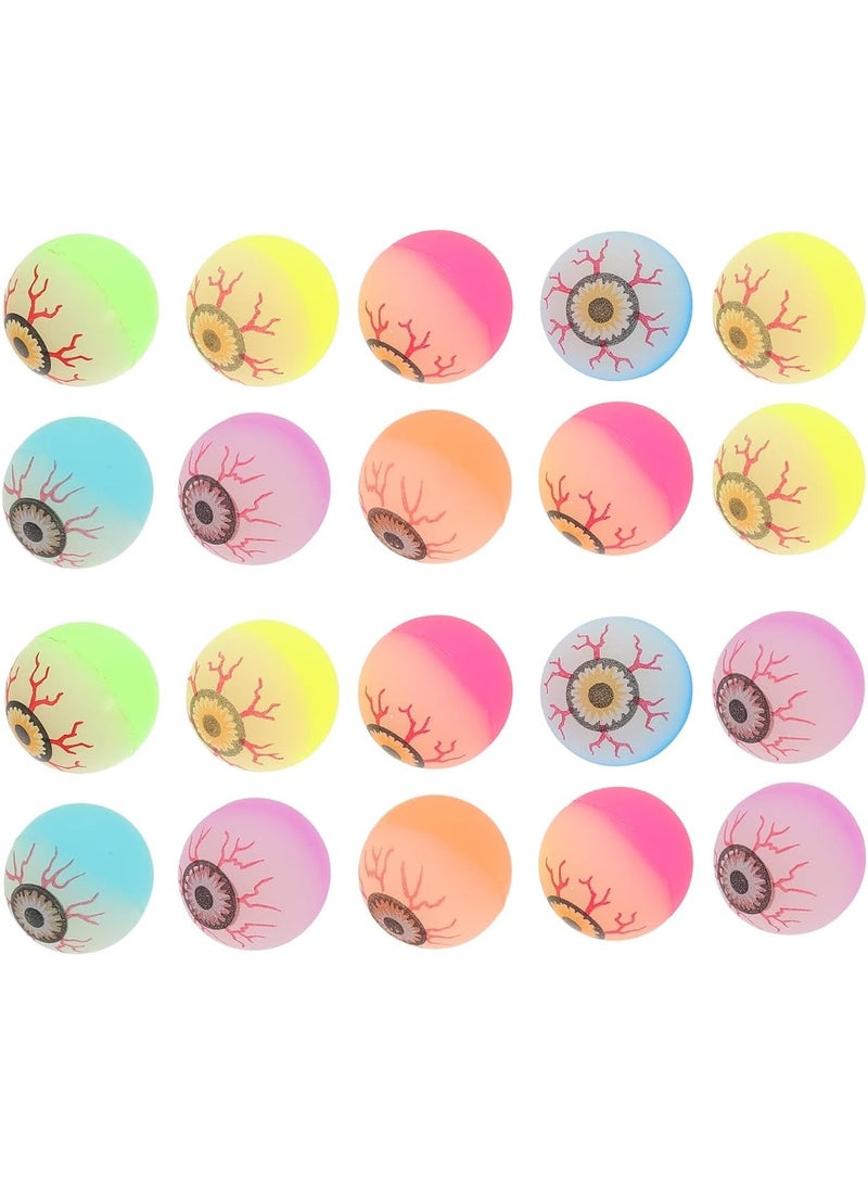 Eyeball design bouncy balls pack of 20 ideal for party favors returns gifts and birthday party - Image 1