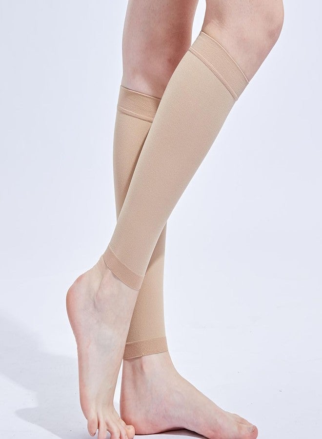 XuoAz Calf Compression Sleeves for Women Men - Footless Compression SocksToeless Leg Sleeve Compression Stocking for Running Football Cycling - Image 4