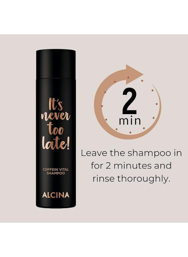 ALCINA It's never too late! Caffeine Vital Shampoo 250ml - Image 2