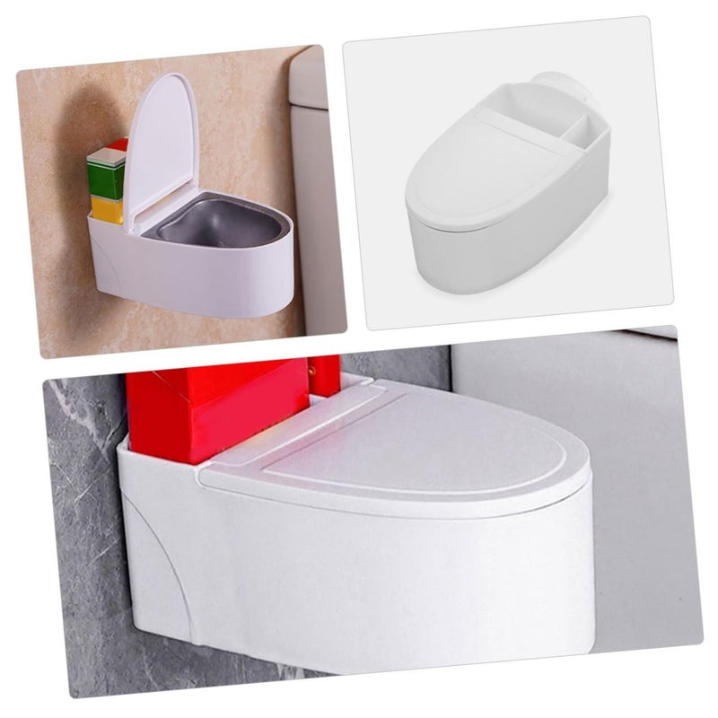 Metal Insert Windproof Ashtray Set 4 Pcs With Lid For Bathroom Home - Image 4