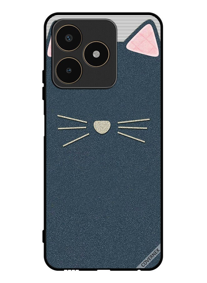 Covernex Protective Case Cover For Realme C53 Cat Art Leather Pattern - Image 1