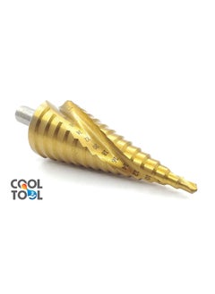 CoolTool CoolTool 432 MM HSS Titanium Coated Step Cone Drill Bit With Spiral Flute For Drilling In Steel Plate Iron Plate Aluminum Wood Etc  - Image 4