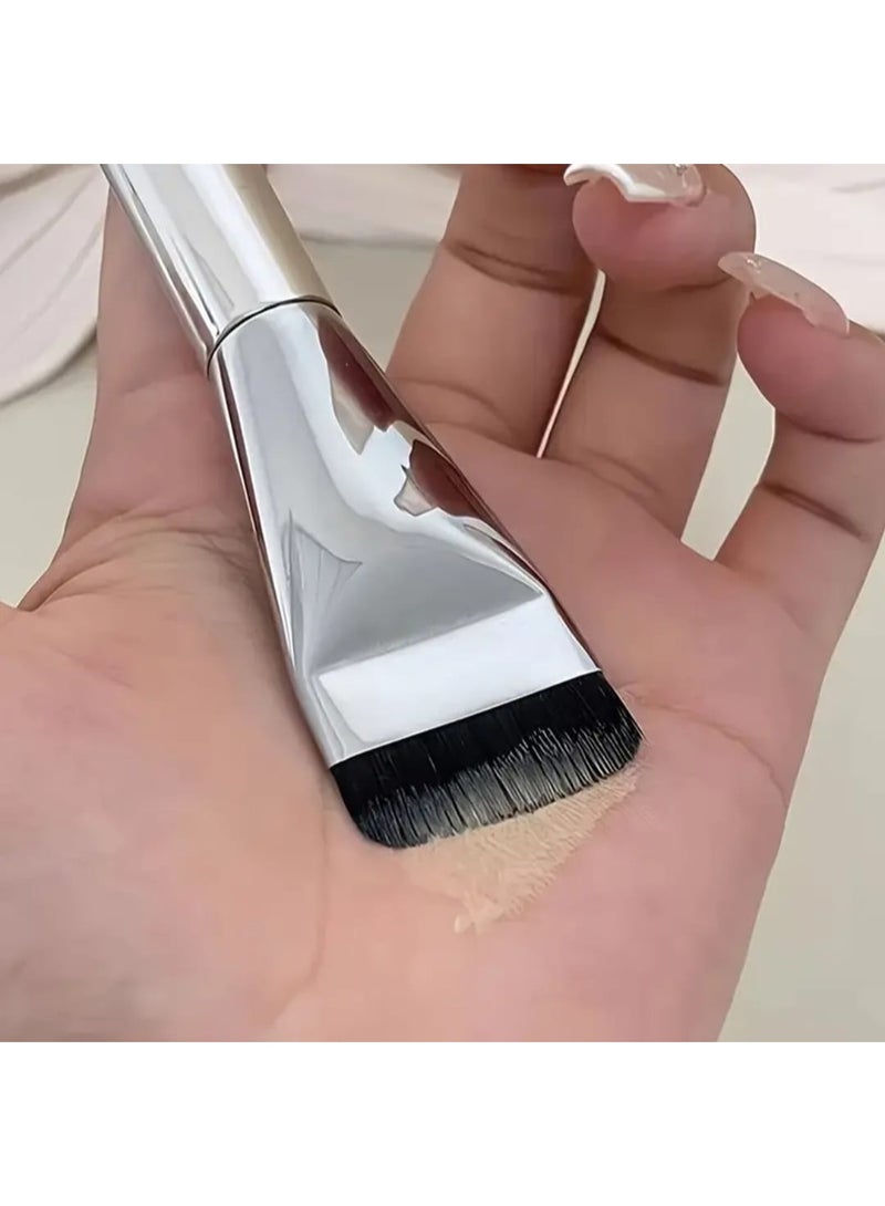 BOLREUS 2 Pcs Professional Liquid Foundation Brush, Makeup Application, Ultra-Thin Head Foundation Brush, Mask Makeup Brush, Concealer Makeup Brush - Image 2
