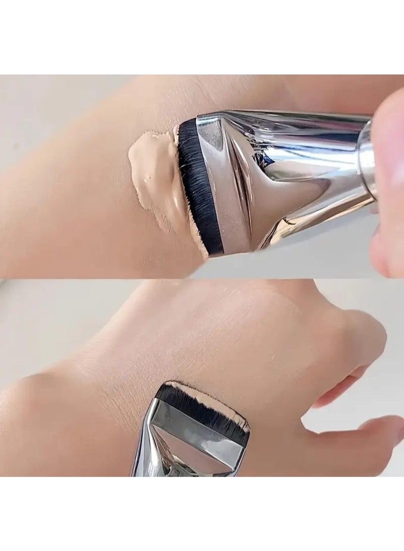 BOLREUS 2 Pcs Professional Liquid Foundation Brush, Makeup Application, Ultra-Thin Head Foundation Brush, Mask Makeup Brush, Concealer Makeup Brush - Image 3