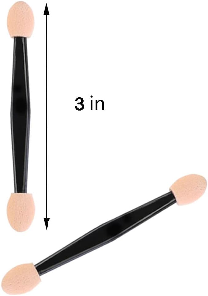 200 3-inch disposable double-ended sponge eyeshadow brushes - Image 2