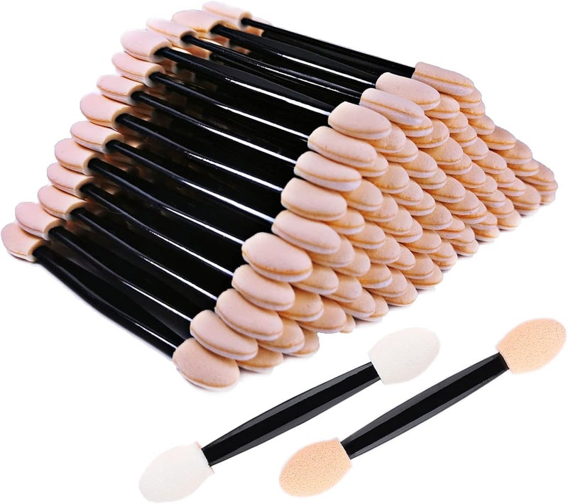 200 3-inch disposable double-ended sponge eyeshadow brushes - Image 1