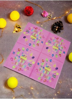 Generic Vibrant and Charming Multi-Color Printed Party Napkins – Add a Splash of Joy to Your Celebrations!  - Image 4