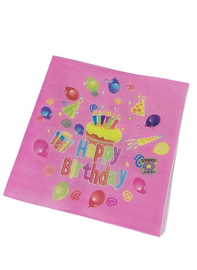 Generic - Vibrant and Charming Multi-Color Printed Party Napkins – Add a Splash of Joy to Your Celebrations! - Image 1