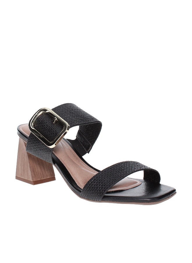 Beira Rio Beira Rio Ladies High Heel Sandals Black | Made In Brazil  - Image 1