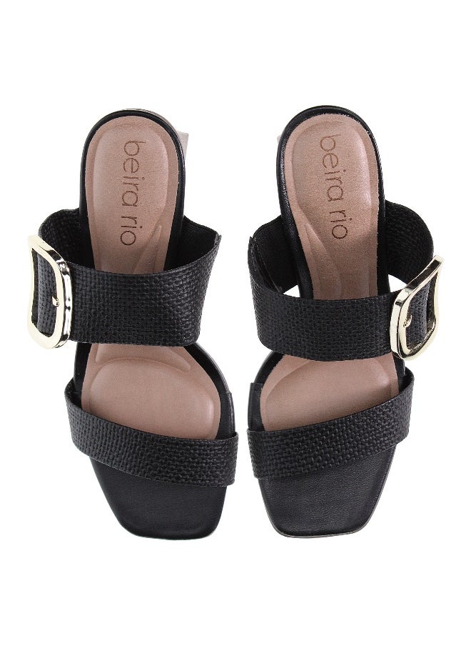 Beira Rio Beira Rio Ladies High Heel Sandals Black | Made In Brazil  - Image 5