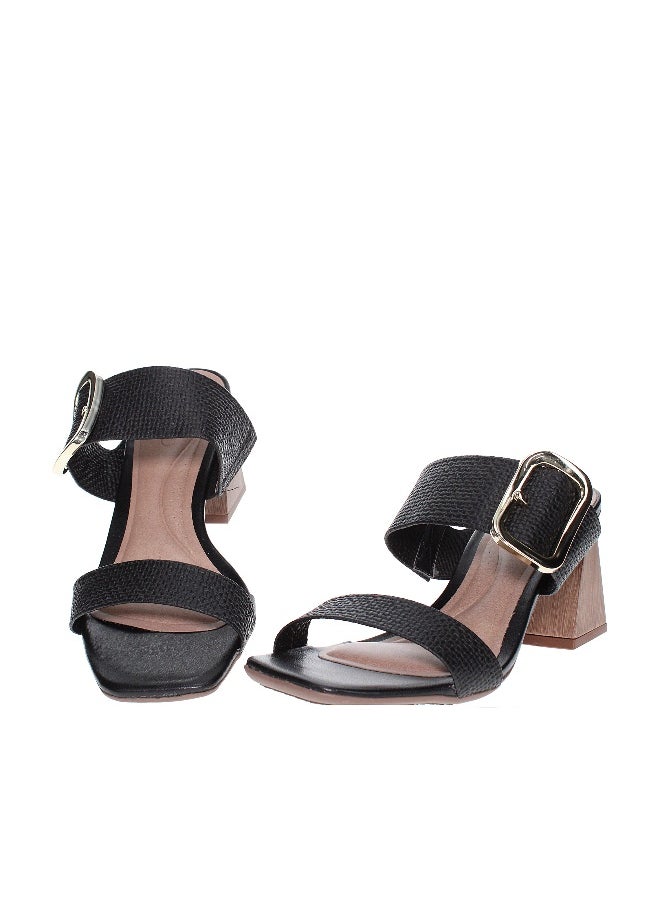 Beira Rio Beira Rio Ladies High Heel Sandals Black | Made In Brazil  - Image 4