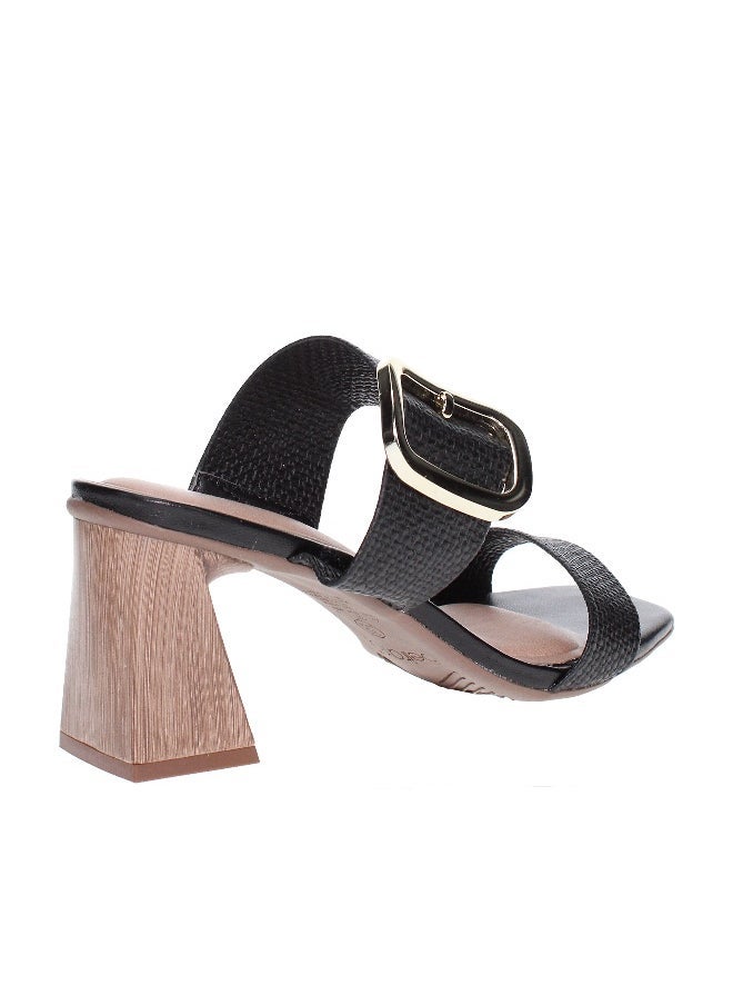 Beira Rio Beira Rio Ladies High Heel Sandals Black | Made In Brazil  - Image 2