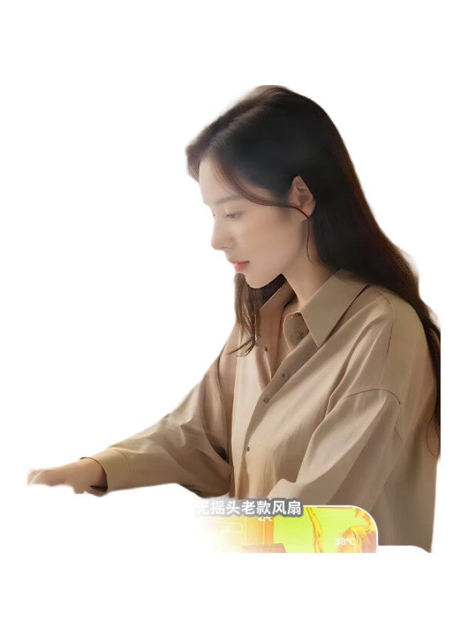 SOLOVE F5 Desktop Mini Fan, Air Circulator, Usb Rechargeable, Compact Portable, For Dorm, Office, Outdoor Camping, Tabletop Oscillating, Air Conditioner Companion, High Wind Power, White - Image 1