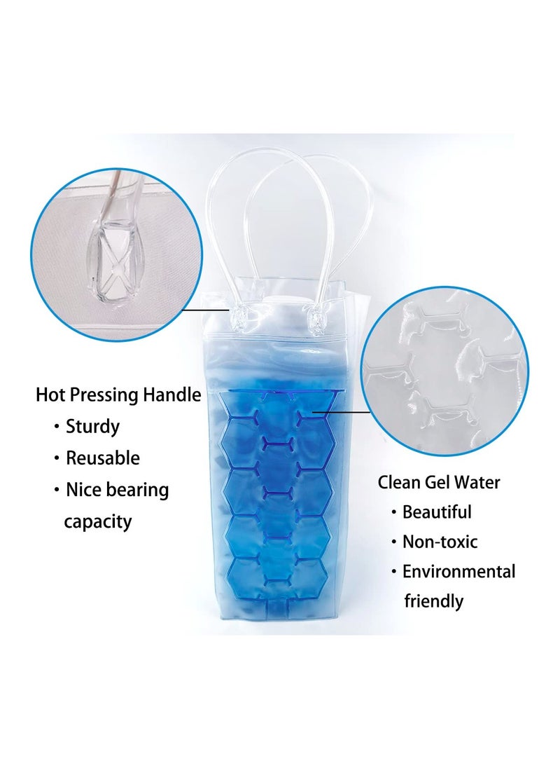 Generic Ice Wine Chiller Bag, Portable Cooler for Red, White, Champagne & Sparkling Wine, Gel Cooling Holder for Travel, Freestanding Beverage Carrier (Set of 2)  - Image 3