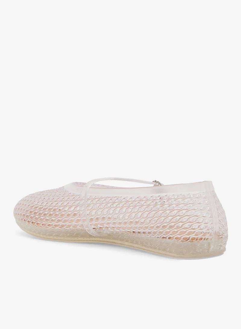 Truffle Clear PVC Jelly Mary Janes for Women | Best Price UAE