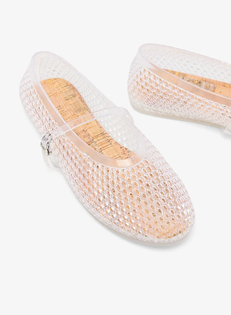 Truffle Clear PVC Jelly Mary Janes for Women | Best Price UAE