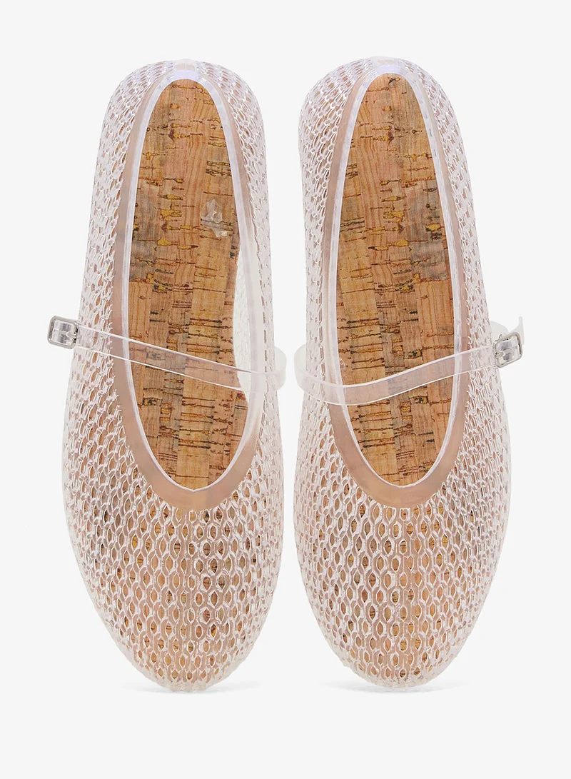 Truffle Clear PVC Jelly Mary Janes for Women | Best Price UAE