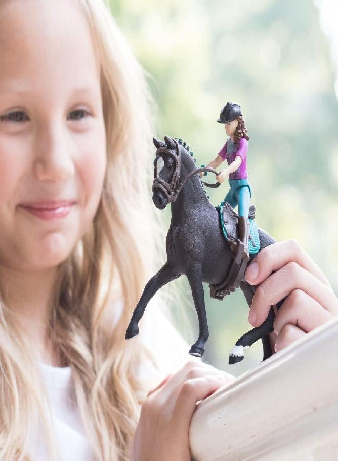 Schleich Schleich Horse Club, Horse Toys for Girls and Boys, Lisa and Storm Horse Set with Rider and Horse Figurine, Ages 5+ - Image 2