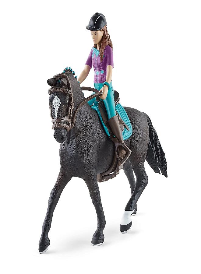 Schleich Schleich Horse Club, Horse Toys for Girls and Boys, Lisa and Storm Horse Set with Rider and Horse Figurine, Ages 5+ - Image 3