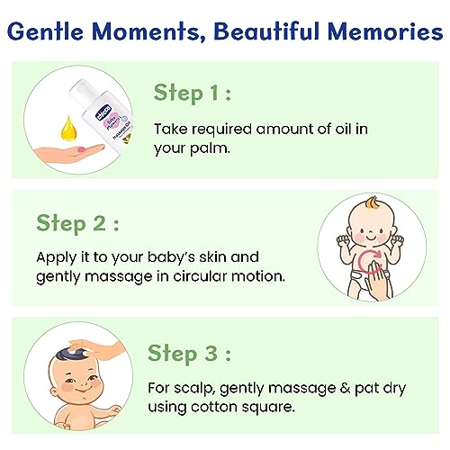 Chicco Baby Moments Massage Oil, New Advanced Non-sticky & Moisturizing Formula with Natural Ingredients to Prevent Dryness, Suitable for Baby’s Skin, Hair & Scalp, No Phenoxyethanol & Parabens, Almond (300ml) - Image 5