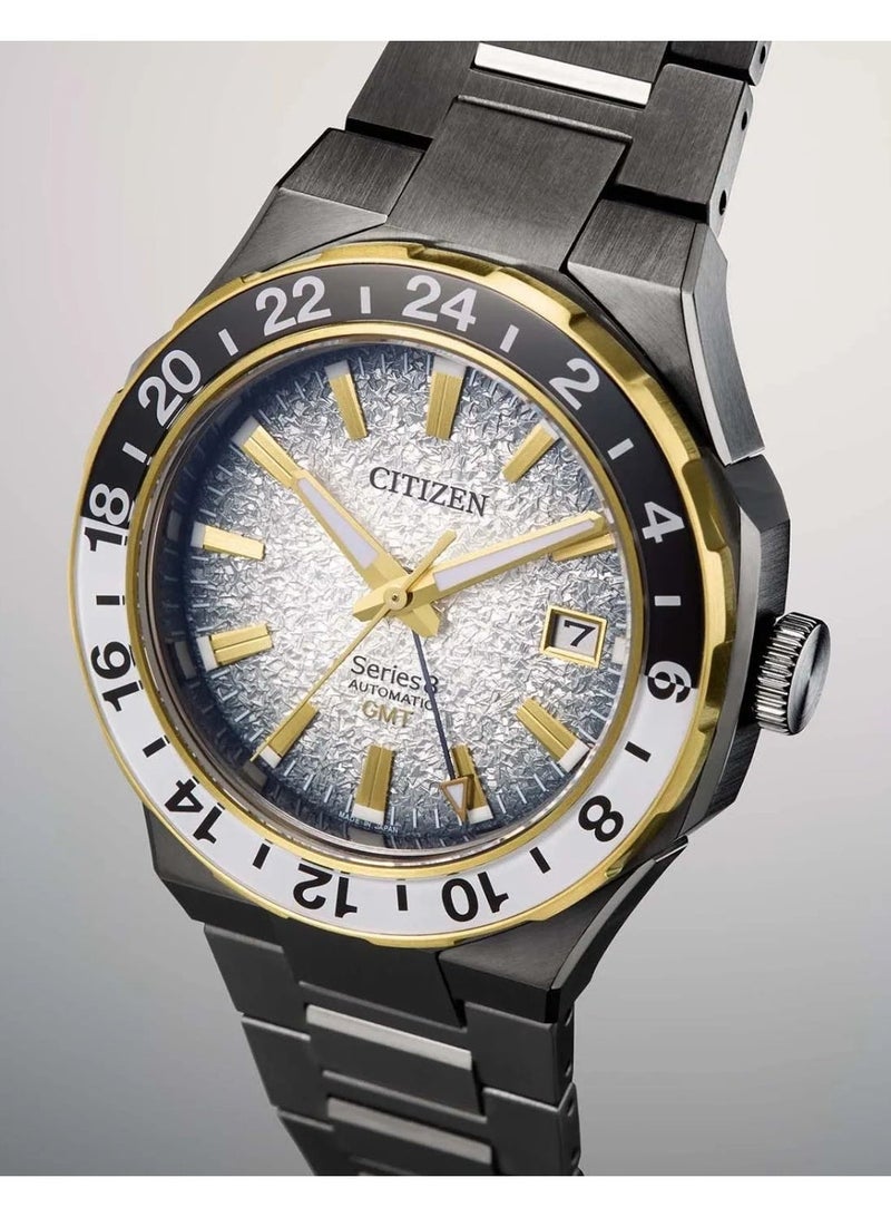 سيتيزن Edition Series 8 880 Automatic GMT Men's Watch NB6035-55H, 41 mm Silver-Tone Dial, Gray Stainless Steel Case & Bracelet, 100 m WR - Image 1