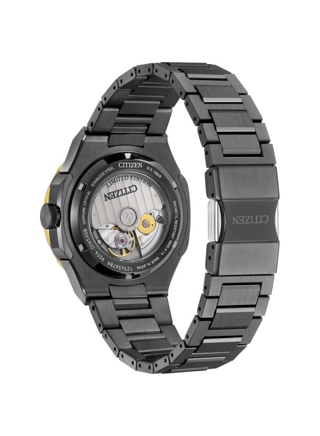 سيتيزن Edition Series 8 880 Automatic GMT Men's Watch NB6035-55H, 41 mm Silver-Tone Dial, Gray Stainless Steel Case & Bracelet, 100 m WR - Image 4