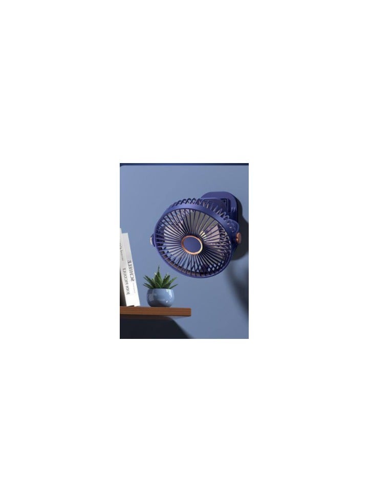 7 Inch Rechargeable Portable Fan, 360 Degree Rotation, 4 Speeds, USB Desk Fan with Sturdy Clip for Attaching to Any Fixed or Movable Surface (Multicolor) - Image 5