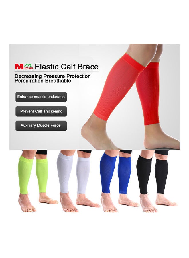 NIBEMINENT Sports Calf Sleeves Compression Leg Guard Running Football Shin Support Muscle Relieve Wrap 10.0x6.0x2.0cm - Image 5