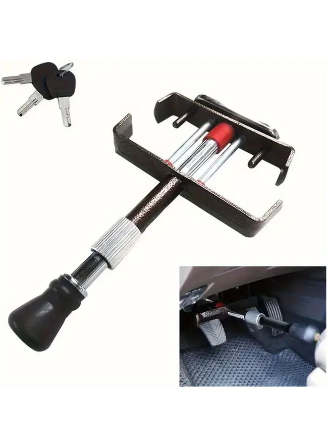 Universal Anti Theft Pedal Lock 1pc Durable Iron Clutch Security Device For Car - Image 1